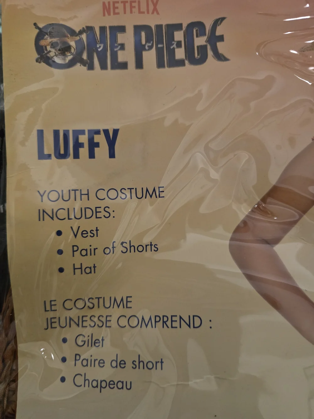 Netflix One Piece Luffy Kids Costume - Large
